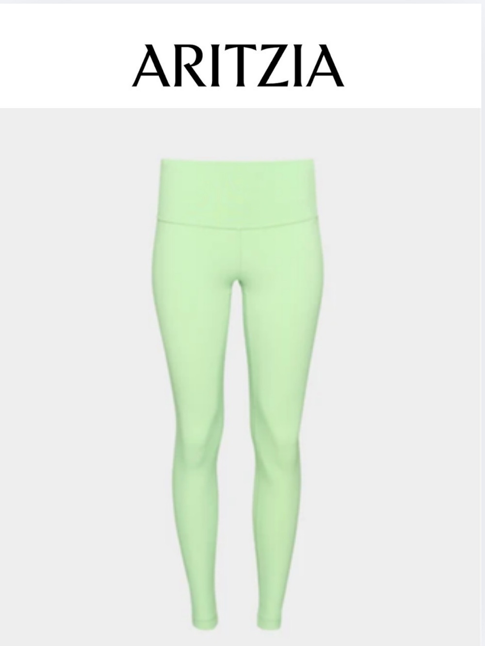 Aritzia TNA green Active Leggings